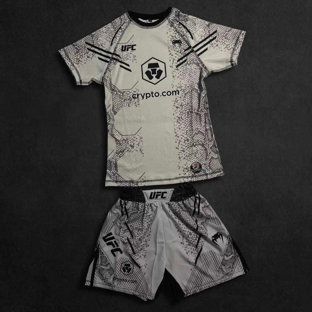 New Octagonal Cage Fighting Night Men'S and Children'S MMA Loose Breathable Speed Drying Boxing Training Sports Set