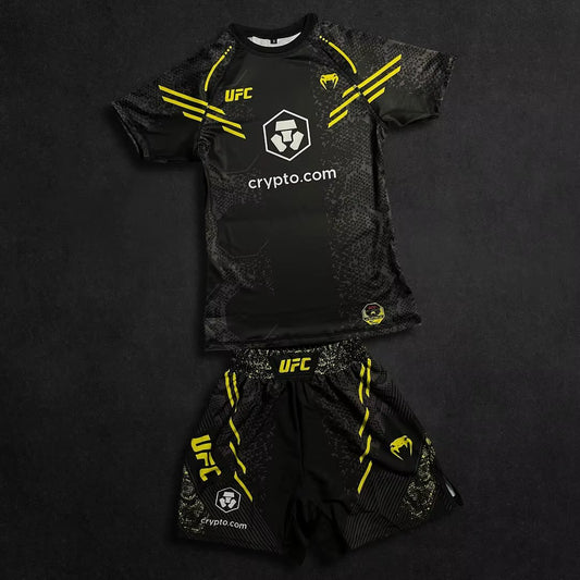 New Octagonal Cage Fighting Night Men'S and Children'S MMA Loose Breathable Speed Drying Boxing Training Sports Set